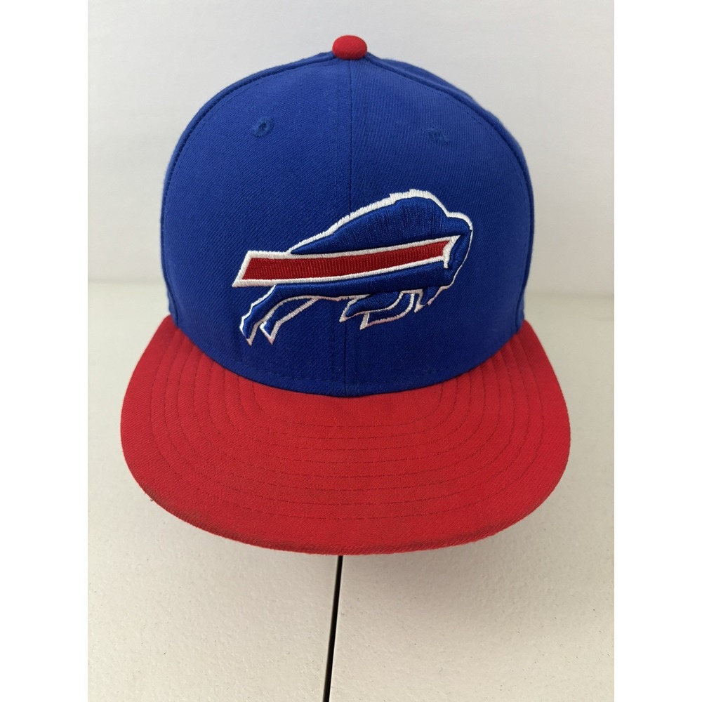 Buffalo Bills New Era 59Fifty NFL Fitted Hat Blue Red Size 7 1/4